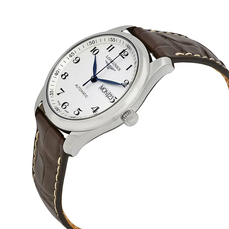 Longines Collection Automatic White Dial Leather Men's Watch- L2.755.4.78.3